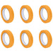 6 Pack Painter Masking Tape – Yellow | 5000x1.9cm - Indoor and Outdoor Paper Tape VIDAXL - Little and Giant Explorers vidaXL