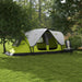 Camping Tent with 2000mm Waterproof Rainfly in Yellow (6 - 8 persons) - Little and Giant Explorers Outsunny