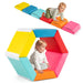 6-Piece Foam Blocks Toy Set | Trapezoid Design with Multiple Playing Possibilities - Little and Giant Explorers Costway