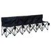 6 Seat Portable Folding Camping Bench with Cooler Bag - Little and Giant Explorers Outsunny