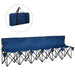 6-Seater Folding Sports Bench – Blue | Portable Team Sideline Chair with Cup Holders OUTSUNNY - Little and Giant Explorers Outsunny