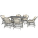 Rattan/Wicker Dining Set with Seat and Back Cushions - Little and Giant Explorers Outsunny
