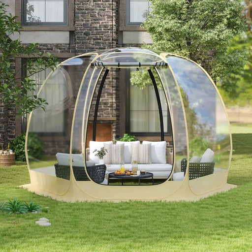 Spacious 6-Sided Pop-Up Bubble Tent (6 - 10 persons) - Little and Giant Explorers Costway