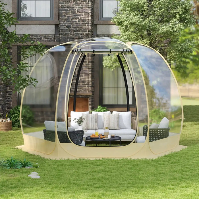 Spacious 6-Sided Pop-Up Bubble Tent (6 - 10 persons) - Little and Giant Explorers Costway