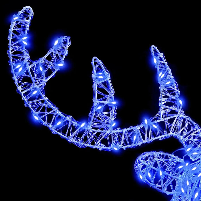 60cm Acrylic Reindeer Head – Blue LED Design | Modern Indoor Christmas Decoration VIDAXL - Little and Giant Explorers vidaXL