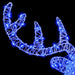 60cm Acrylic Reindeer Head – Blue LED Design | Modern Indoor Christmas Decoration VIDAXL - Little and Giant Explorers vidaXL