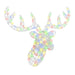 60cm Acrylic Reindeer Head – Multicolour LED Design | Indoor Christmas Decoration VIDAXL - Little and Giant Explorers vidaXL