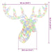 60cm Acrylic Reindeer Head – Multicolour LED Design | Indoor Christmas Decoration VIDAXL - Little and Giant Explorers vidaXL