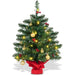 60cm Christmas Tree – Tabletop Pre-Lit Tree | Red Berries and Golden Balls COSTWAY - Little and Giant Explorers Costway