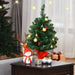 60cm Christmas Tree – Tabletop Pre-Lit Tree | Red Berries and Golden Balls COSTWAY - Little and Giant Explorers Costway