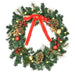 60cm Pre-Lit Artificial Christmas Door Wreath with LED Lights - Little and Giant Explorers HOMCOM