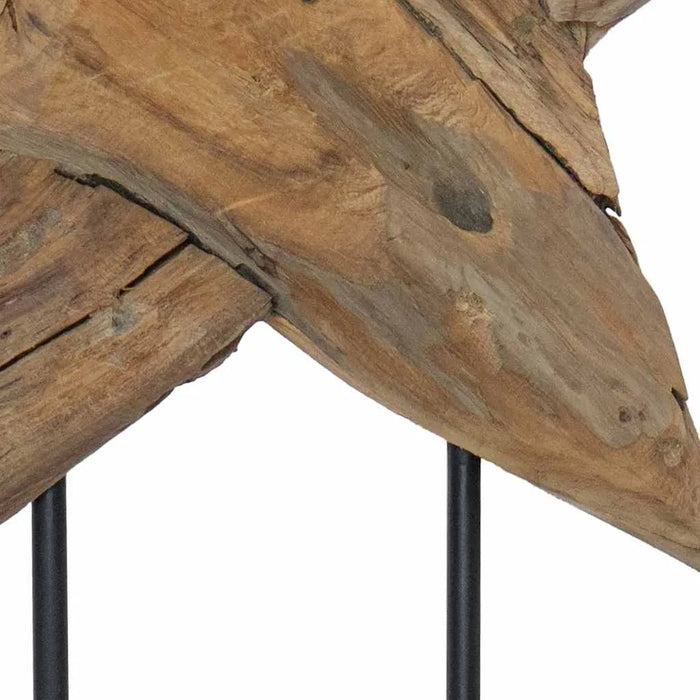 60cm Wooden Christmas Star - Rustic Teak Wood Design | Handcrafted Festive Decoration VIDAXL - Little and Giant Explorers vidaXL