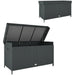 Rattan Storage Box in Black 627 L - Little and Giant Explorers Outsunny