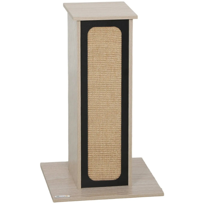 63cm Cat Scratching Post – Tall Dual-Texture Post | Sisal and Corrugated Cardboard PAWHUT - Little and Giant Explorers PawHut