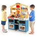 69-Piece Kids Kitchen Playset – Blue | Pretend Cooking Set - Lights and Water Circulation COSTWAY - Little and Giant Explorers Costway