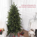 6FT Artificial Christmas Tree with 1821 Tips and Metal Base - Little and Giant Explorers HOMCOM