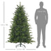 6FT Artificial Christmas Tree with 1821 Tips and Metal Base - Little and Giant Explorers HOMCOM