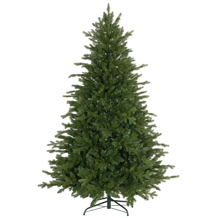 6FT Artificial Christmas Tree with 1821 Tips and Metal Base - Little and Giant Explorers HOMCOM