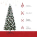 6FT Artificial Pencil Christmas Tree with Red Berries and Pinecones - Little and Giant Explorers HOMCOM