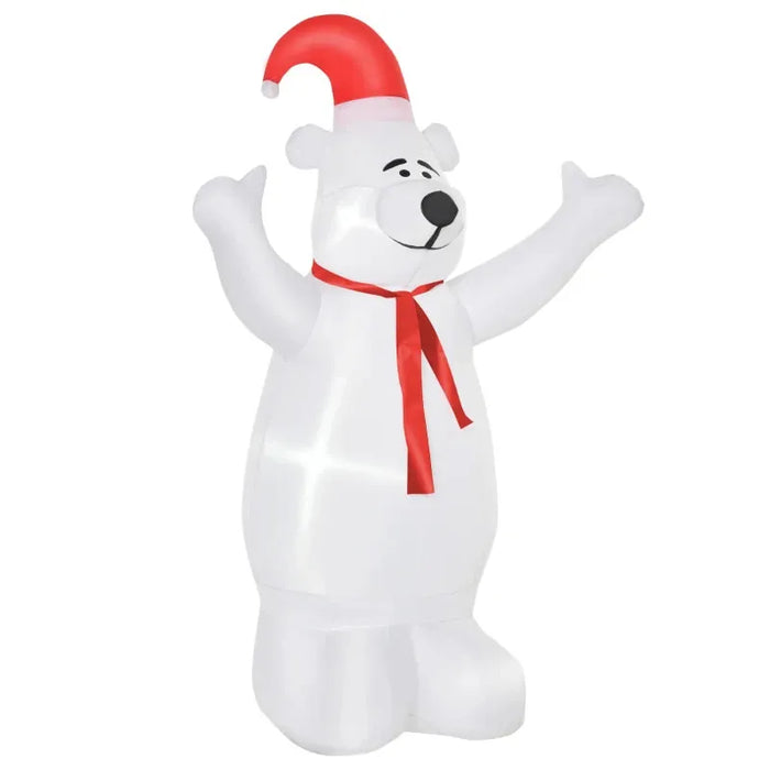 6FT Christmas Inflatable Bear - Little and Giant Explorers HOMCOM