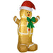 6FT Christmas Inflatable Gingerbread Man with LED Lights - Little and Giant Explorers HOMCOM