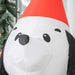 6FT Christmas Inflatable Puppy Dog Wearing Santa Hat - Little and Giant Explorers HOMCOM