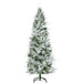 6ft / 7ft / 7.5ft Frosted Tip Artificial Christmas Tree | Bare Snow-Dusted Winter Design HOMCOM - Little and Giant Explorers HOMCOM