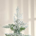6ft / 7ft / 7.5ft Frosted Tip Artificial Christmas Tree | Bare Snow-Dusted Winter Design HOMCOM - Little and Giant Explorers HOMCOM