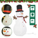 6FT Giant Inflatable Snowman with LED Lights - Little and Giant Explorers HOMCOM