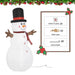 6FT Giant Inflatable Snowman with LED Lights - Little and Giant Explorers HOMCOM