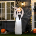 6ft Halloween Inflatable Ghost with Pumpkin | LED Lights - Indoor and Outdoor Use HOMCOM - Little and Giant Explorers HOMCOM