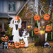 6ft Halloween Inflatable Ghost with Pumpkin | LED Lights - Indoor and Outdoor Use HOMCOM - Little and Giant Explorers HOMCOM