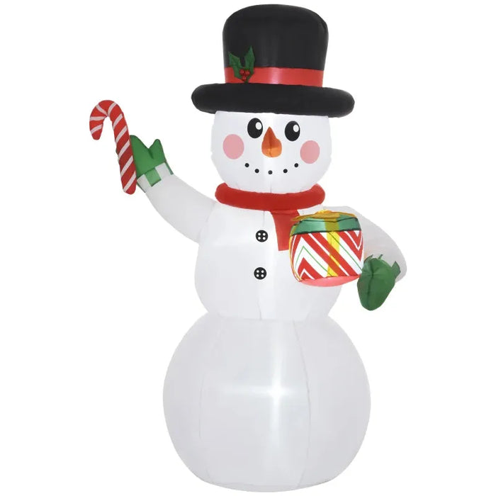 6FT Inflatable Christmas Snowman with Accessories - Little and Giant Explorers Outsunny