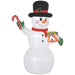 6FT Inflatable Christmas Snowman with Accessories - Little and Giant Explorers Outsunny