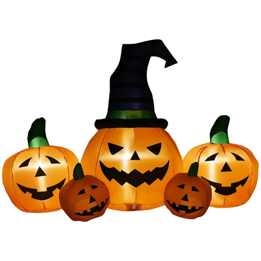 6FT Inflatable Halloween Pumpkins with LED Lights - Little and Giant Explorers Outsunny