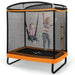 6FT Kids Trampoline with Swing and Enclosure Safety Net in Orange - Little and Giant Explorers Costway