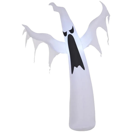 6FT LED Halloween Inflatable Decoration Floating Ghost - Little and Giant Explorers HOMCOM