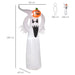 6FT LED Halloween Inflatable Ghost with Pumpkin - Little and Giant Explorers HOMCOM