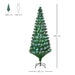 6FT Multicoloured Artificial Christmas Tree with Fibre Optics Pre-Lit - Little and Giant Explorers HOMCOM