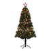 6FT Pre-Lit and Decorated Christmas Tree | Red and Green - Little and Giant Explorers HOMCOM