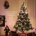 6FT Pre-lit Artificial Christmas Tree with Dual Colour LED Light - Little and Giant Explorers HOMCOM