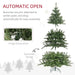 6FT Pre-lit Artificial Christmas Tree with Warm White LED Lights and 872 Tips - Little and Giant Explorers HOMCOM