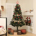 6FT Pre-Lit and Decorated Christmas Tree | Red and Green - Little and Giant Explorers HOMCOM