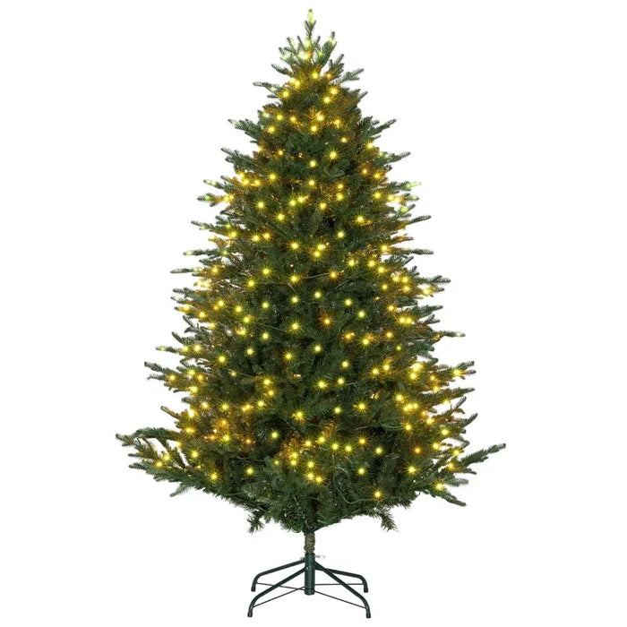 6FT Pre-Lit LED Lights Artificial Christmas Tree - Little and Giant Explorers HOMCOM