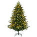 6ft Pre-Lit LED Lights Artificial Christmas Tree | Realistic Hinged Xmas Tree with Metal Base HOMCOM - Little and Giant Explorers HOMCOM