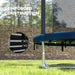 6FT Outdoor Trampoline with Safety Net | Blue and Black - Little and Giant Explorers SPORTNOW