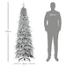 6FT Snow-Covered Artificial Christmas Tree - Little and Giant Explorers HOMCOM