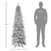 6FT Snow-Covered Artificial Christmas Tree - Little and Giant Explorers HOMCOM