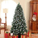 6FT Snow-Dipped Artificial Pine Christmas Tree - Little and Giant Explorers HOMCOM