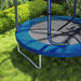 6FT Trampoline with Safety Enclosure Net and Steel Frame in Blue - Little and Giant Explorers SPORTNOW